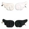 1 Par de Broches de Asas de Anjo de Pelúcia Mini – Penas de Simulação para Roupas de Boneca DIY e Decoração Artesanal