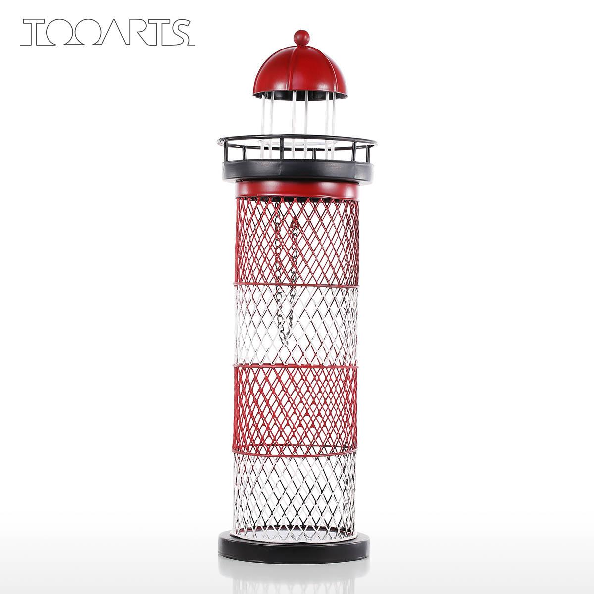 

Маяк Винная полка Держатель для бутылки Металлическая скульптура Практическое ремесло