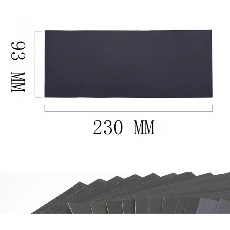 10PCS Explosive 9 * 3.6 Inch Sandpaper Dry and Wet 60 #~ 150 #set of Sandpaper