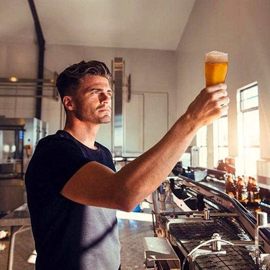 Delbara 4-delade tjocka klara ölglas mugg kopp med stor kapacitet för klubb bar