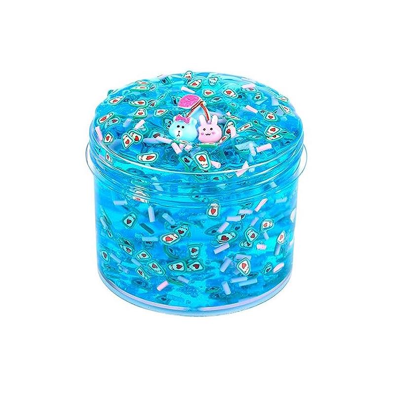 9-Piece Translucent Crystal Clay Slime Set - Ultra Soft, Glossy, and Crunchy Slime