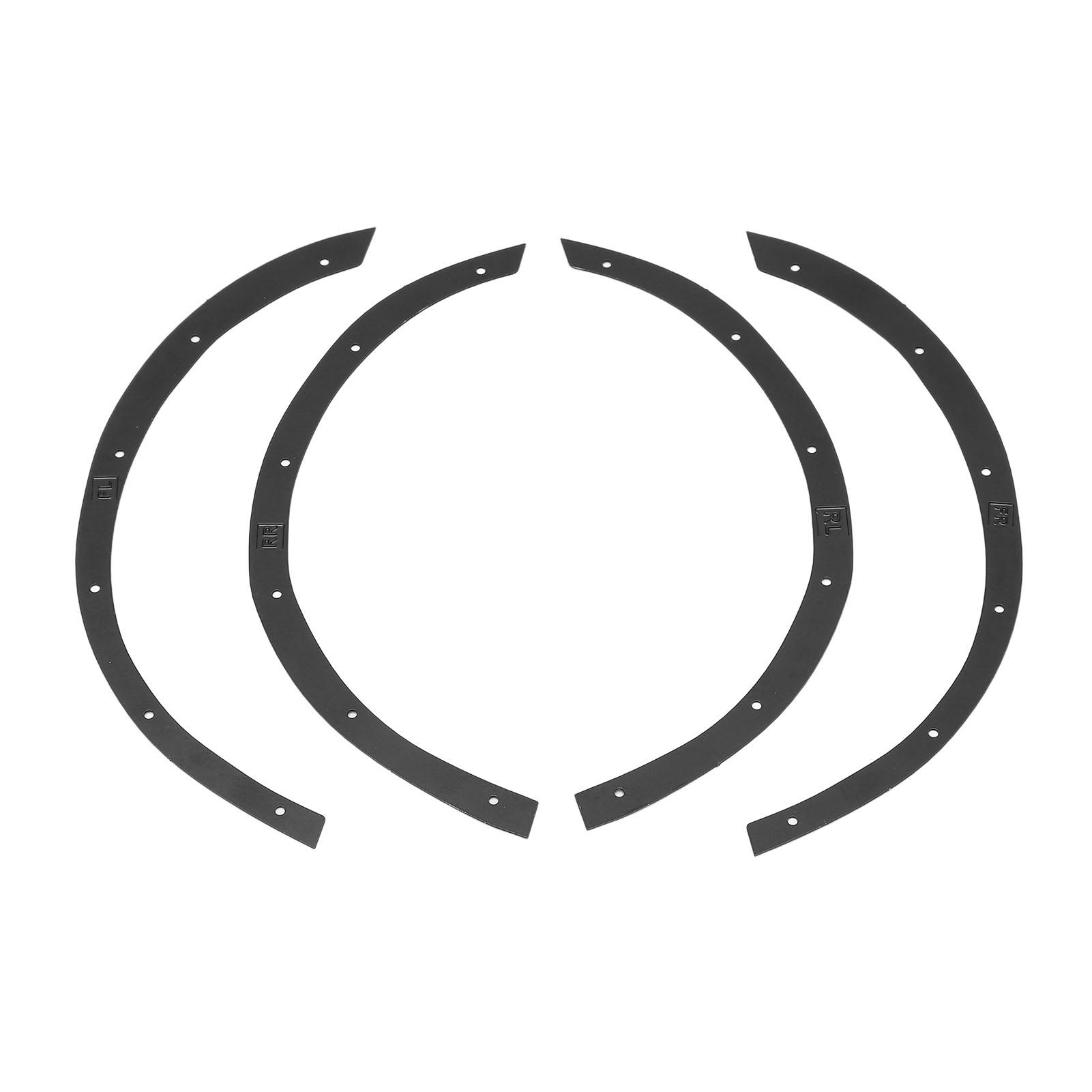 

RC Wheel Side Guard Simulation Rust Proof Metal Decoration Strip Wheel Eyebrow for Traxxas 110 RC чорний