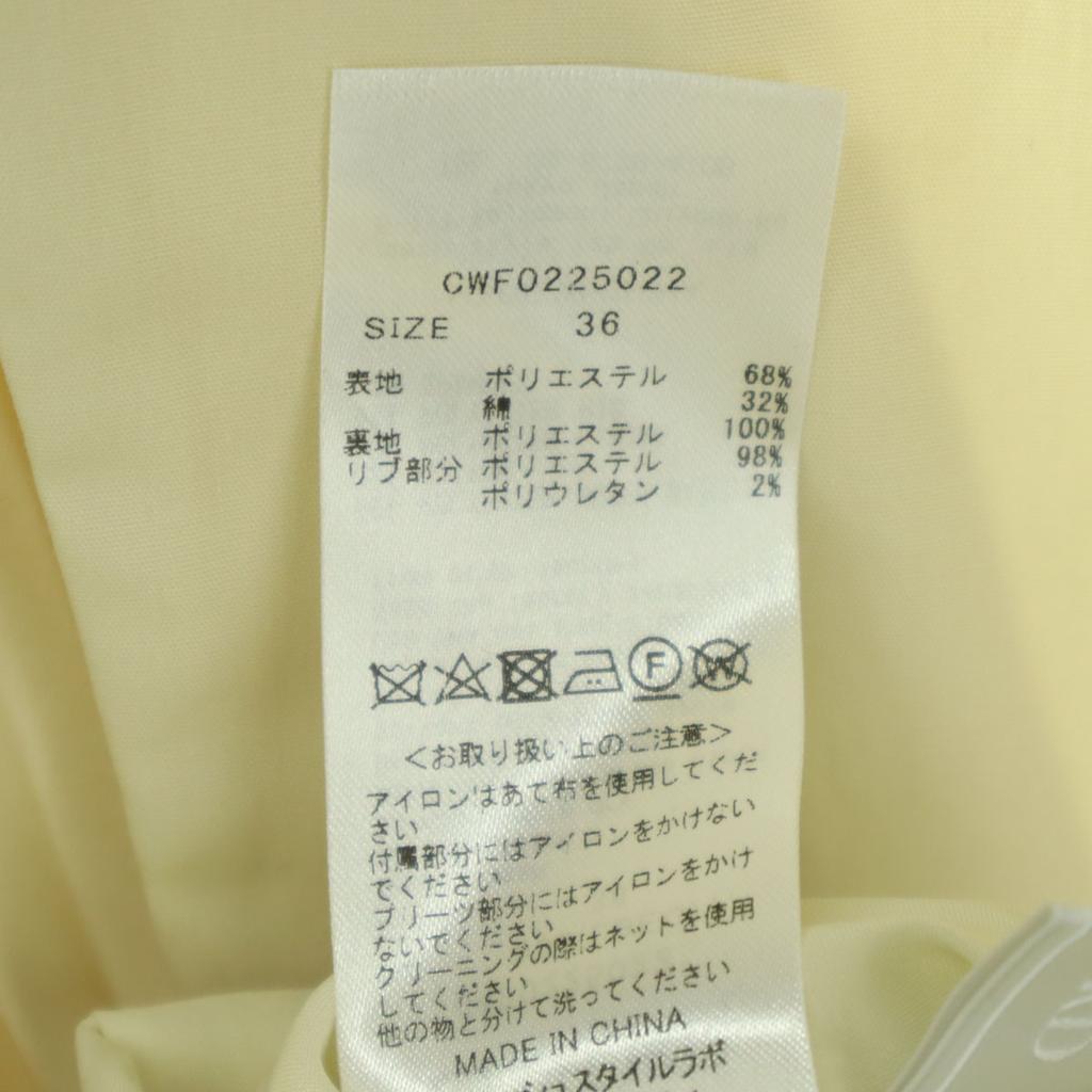 Unused CELFORD Long Sleeve Long Dress 36 White System Pleated Skirt Women Used