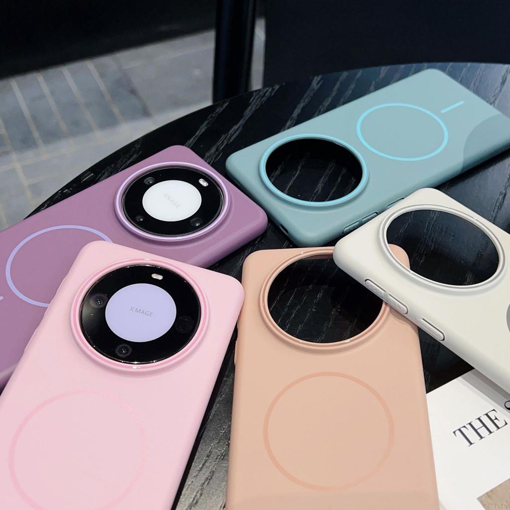 Applicable To Huawei Mate70pro Magnetic Mobile Phone Case Pura70 Fashion Macaron Ultra-thin PC Skin-friendly Matte P60