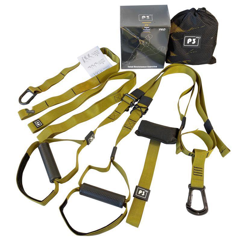 P3TRX Home Suspension Trainer: Fitness Straps, Resistance Bands, & Yoga Exercise Equipment
