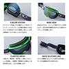 DICE Snow Made in GOODMAN GM45657 and Shadow Snowboard Ski UV Large Flat and Goggles, Japan, CML, Photochromic, Gray, Mirror, Goggles, Goggles,