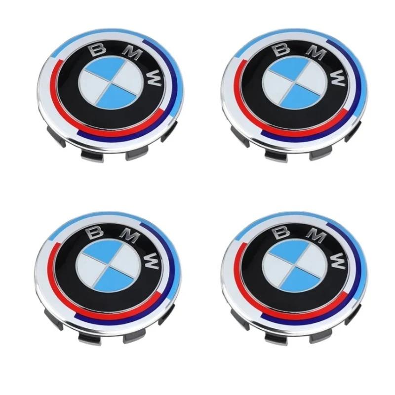 2026 Hot 4pcs Auto Rim Styling Caps Car Wheel Center Hub Cap Covers 56mm 68mm Compatible with BMW E36 E46 E53 E90 E60 E61 E93 E87 X1 X3 X
