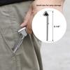 CZC AUTO Pencil Tire Pressure Gauge, Dual Head Trucks Air Gage, Accurate Mechanical Dually Chuck Wheel Service Checker, Stainless Steel Stem For Car