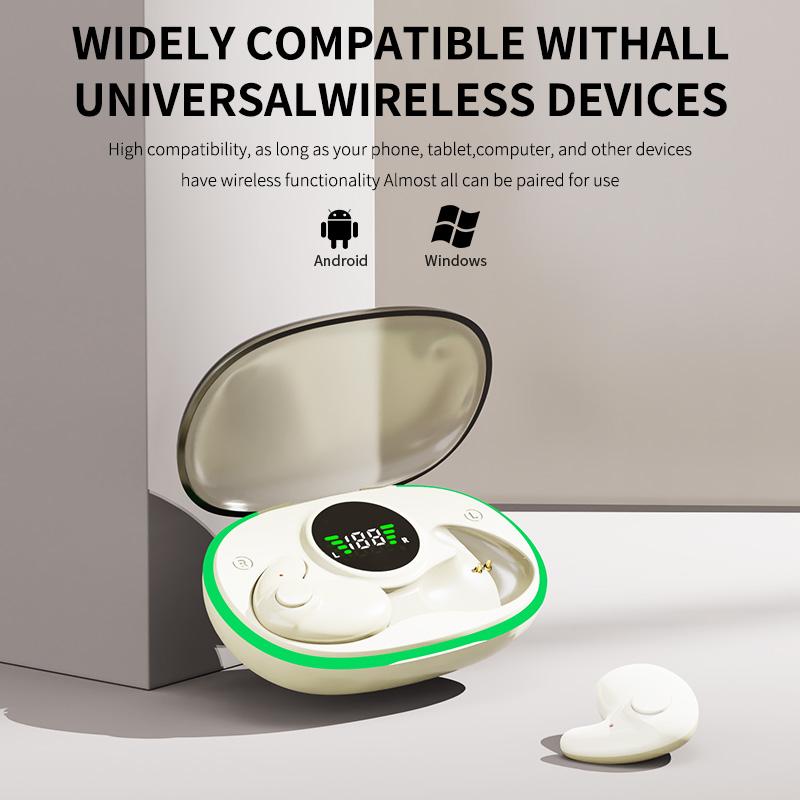 Bluetooth 5.3 Earphones Invisible Sleep Earbuds Mini Wireless Headphones  Waterproof Noise Reduction Touch Control Headsets