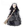Hauntingly Elegant Witch Broom Tree Topper Halloween Star Decor Premium Resin Craft Gothic Christmas Collectible
