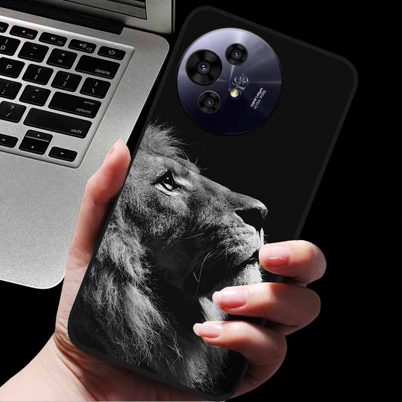 Per custodia TCL 50 Pro NxtPaper / 50 NxtPaper Custodie Cover Posteriore Protettiva in Silicone con Animali alla Moda Per Custodia Telefono 50 Pro NxtPaper 5G Capa