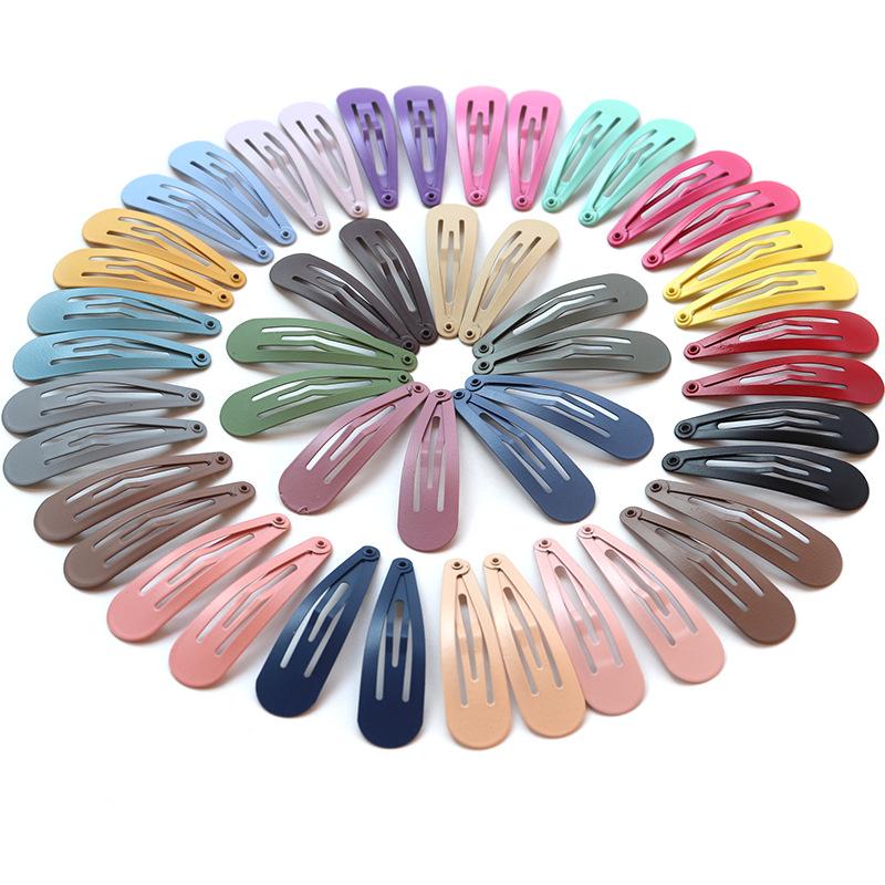 30/40Pcs Set New Paint Printing BB Clip Children's Broken Hairpin Metal Side Little Girl Hair Accessories Hairpin