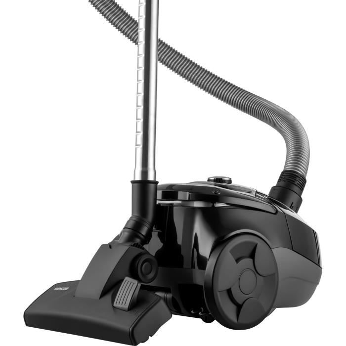 Bagged Cylinder Vacuum Cleaner - SENCOR - SVC 5501BK - 700 W ECO Motor - 75 dBA - 2 L - H13 HEPA Filter - Black