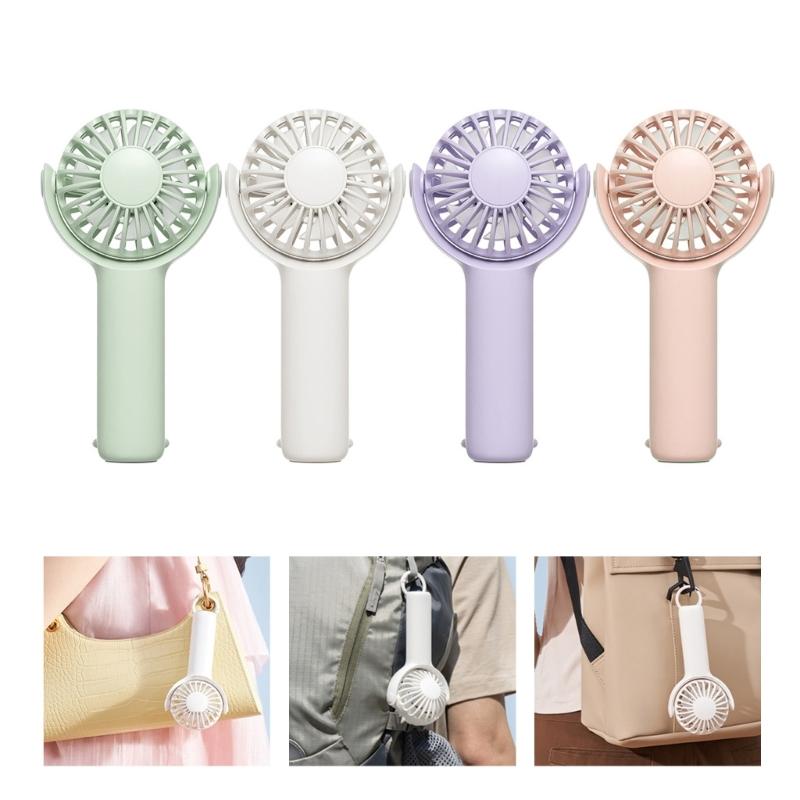 Multifuntional Handheld Fan Cooling Fan 1200mAh Powerful Electric Fan 3 Speed Setting for Travel Office and Outdoor Use