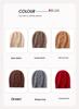 Cashmere 2025 Autumn/Winter Women's High-End Cable Knit Thick Warm Fashion Hat