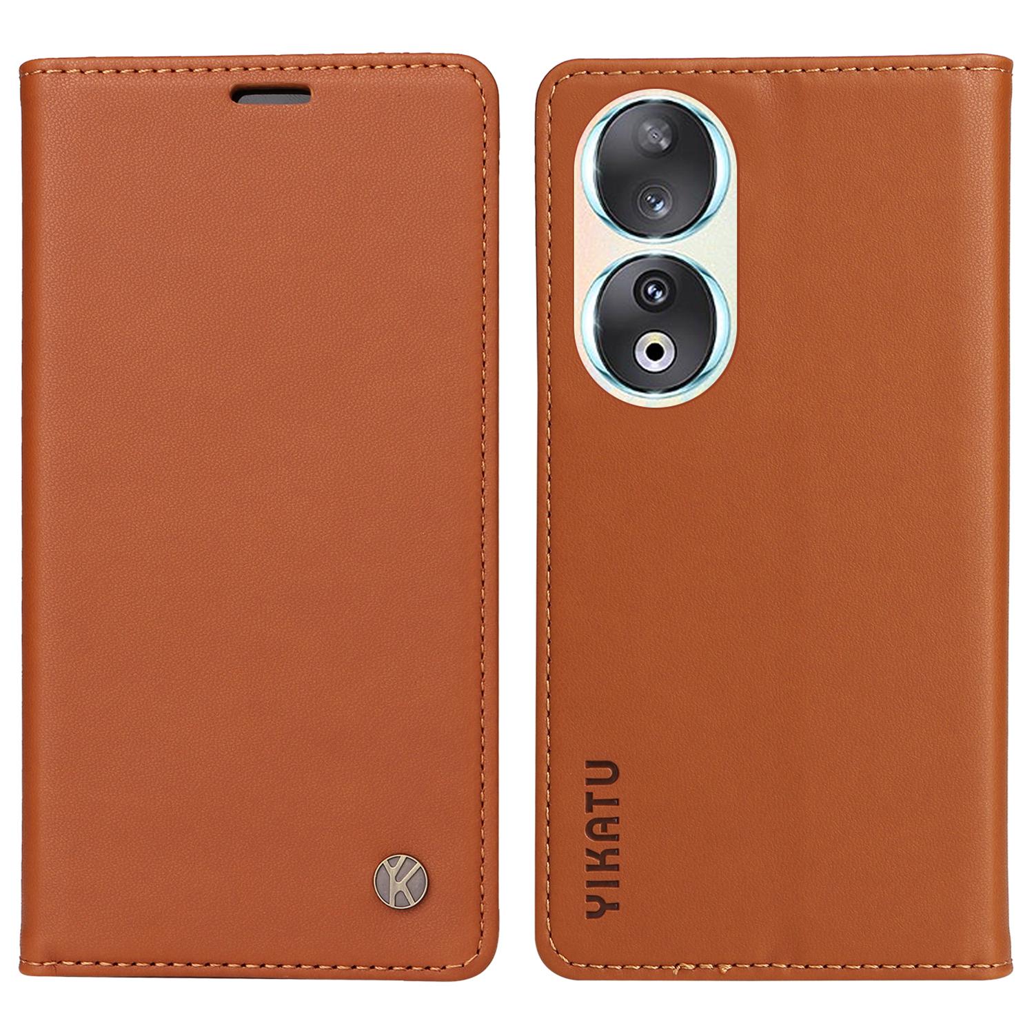 

YIKATU YK-001 For Honor 90 Case Stand Leather Phone Cover Strong Magnetic Closure A