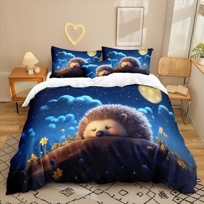 Animation Series 3D Digital Printing Three-Piece Bedding Kit Bed Sheet Quilt Cover
