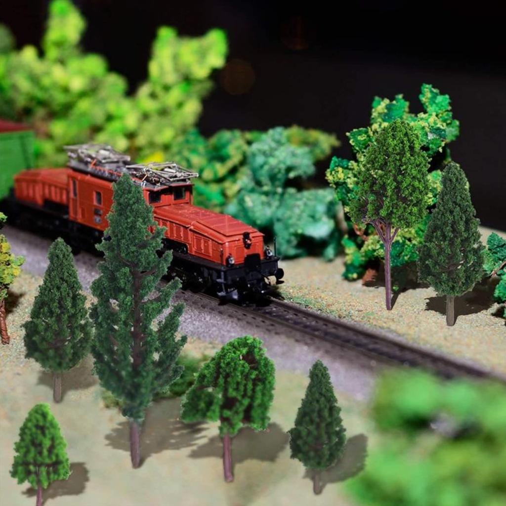 heizi Diorama Set of HO N Railway Architectural Miniature Plastic Materials Dark Trees, 60, Gauge, Gauge, Landscape, Trees, Models, Models, Models,