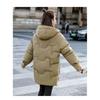 Winter Dicker Lockerer Baumwollmantel Damen Übergroße Warme Lange Steppjacke Koreanischer Stil