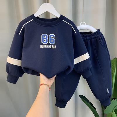 Costume Sportive pentru Băieți, Haine de Primăvară și Toamnă pentru Băieți, Pulovere, Costum de Toamnă Handsome Ruffian pentru Copii din Două Piese