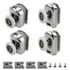 Door Rollers Door Pulley 25mm 4pcs Anti-collision Slice