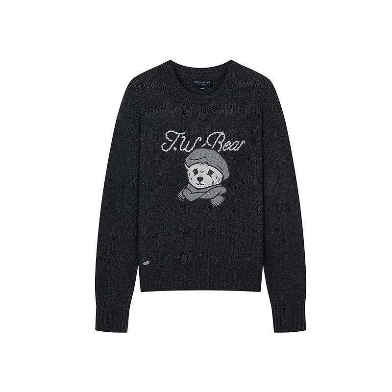 Teenie Weenie Women's Little Bear Letter Winter Sweater