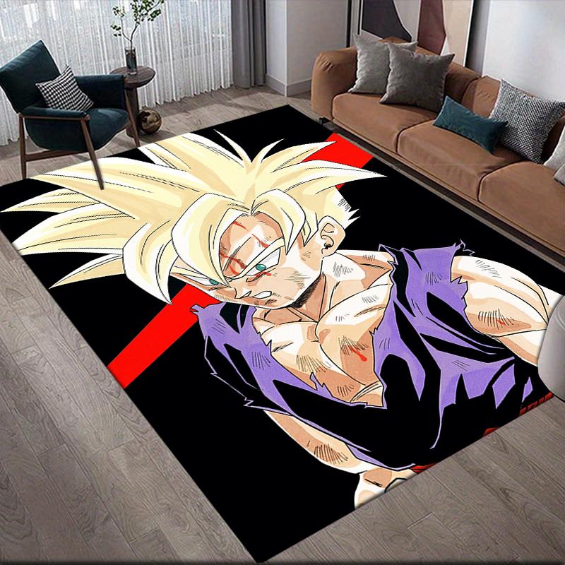 Dragon Ball Characters Square Area Rug, Non-Slip Floor Mat for Bedroom, Perfect Gift for Dragon Ball Fans 60x90cm
