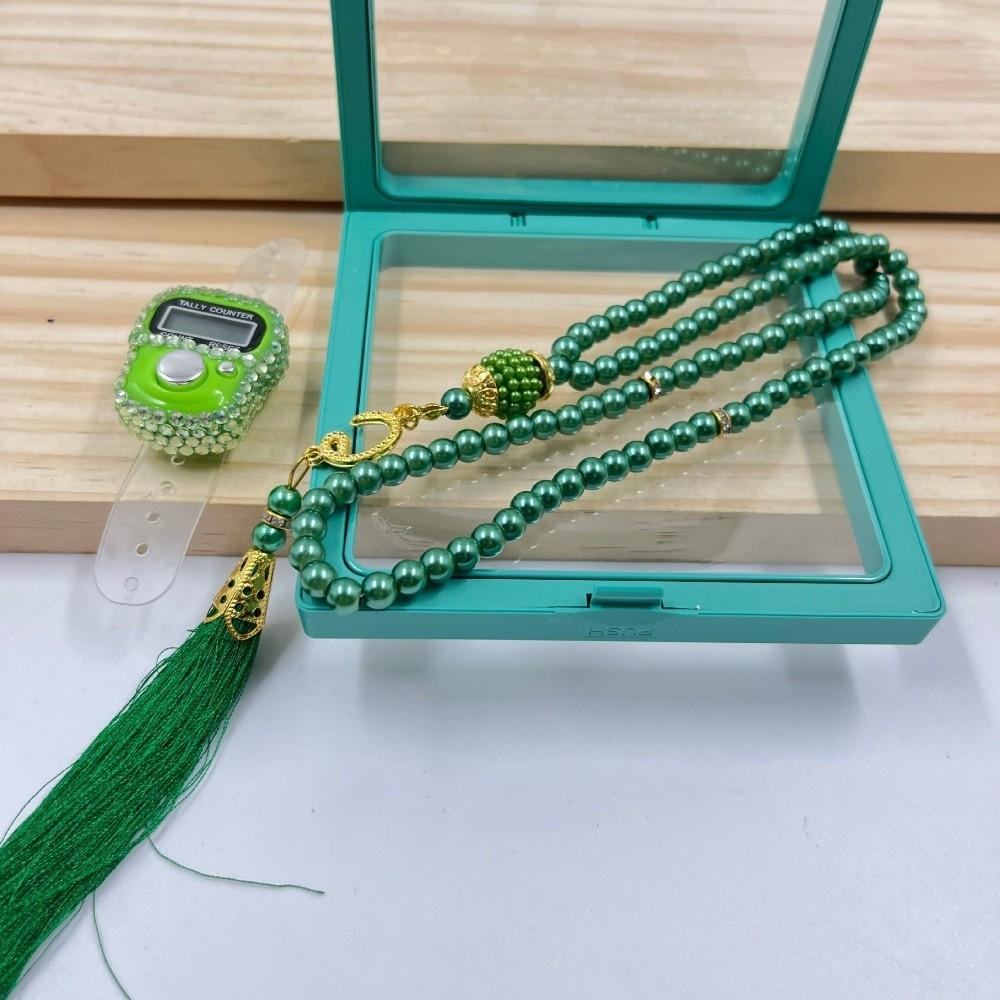 2pcs/box 99-Prayer Tasbih Beads Prayer Beads Resettable Rosary Bracelet  Eid Celebration