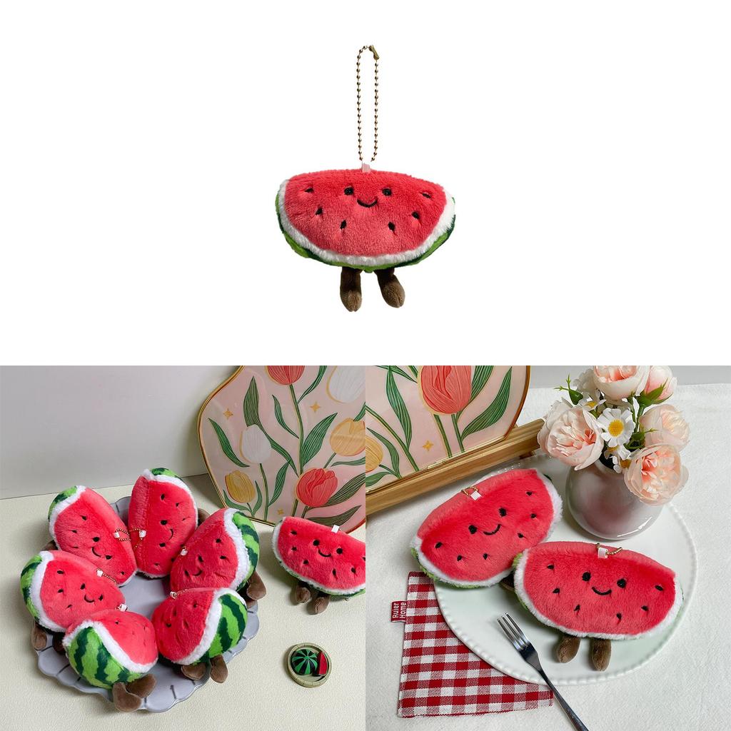 Watermelon Plush Toy Kids Gift Cute Fruit Hanging Doll With Pp Cotton Fill For Children