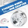 5 & 6 Hole Car Automobile Steering Wheel Hub Adapter Polished Short Hub Connector Car Accessories for Chevrolet, GMC, Pontiac