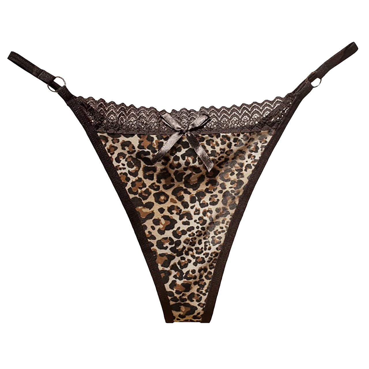 

WHITE FANG Леопардовый принт Красочный животный Сексуальное Танга ТТ217 Женское нижнее белье, Принт, Кружевное, (01 Бежевый) бежевый