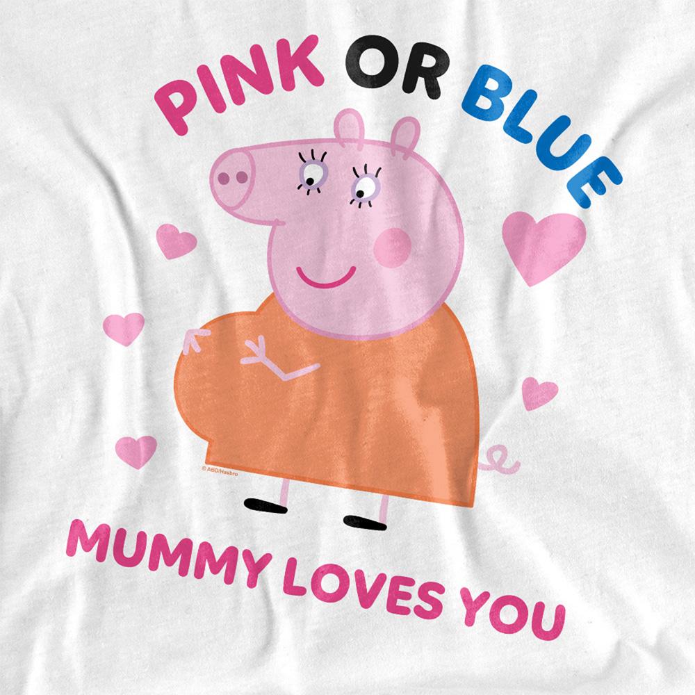 Peppa Pig Womens/Ladies Pink Or Blue Mummy Pig Loves You T-Shirt