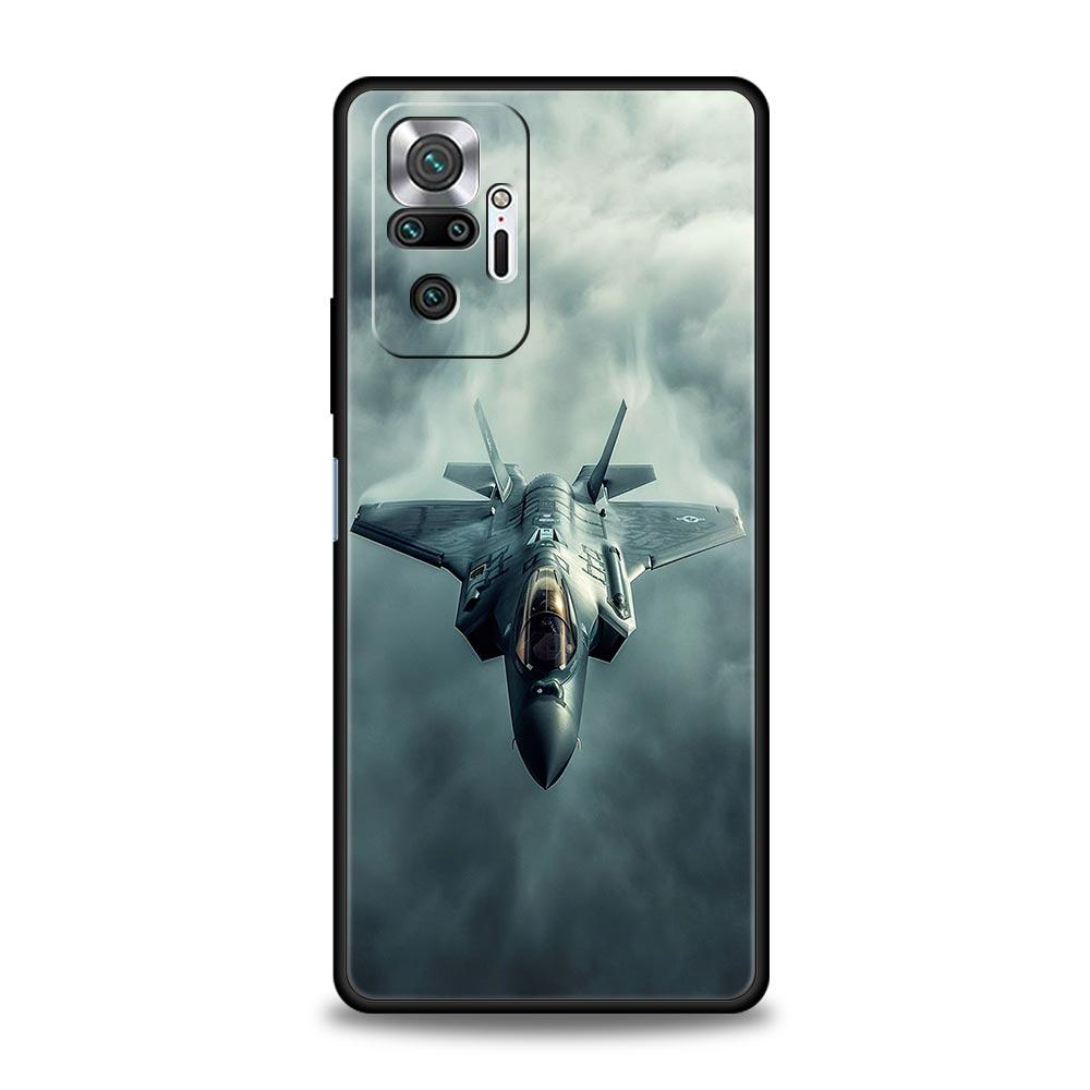 Aircraft Airplane Cool Phone Case For Xiaomi Redmi Note 14 13 12 5G 11 10 Pro Plus 4G 9S 9 14C 13C 12C 10C 9C 9A Soft TPU Cover