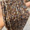 Handgefertigte facettierte Pietersit-Perlen für DIY-Schmuck