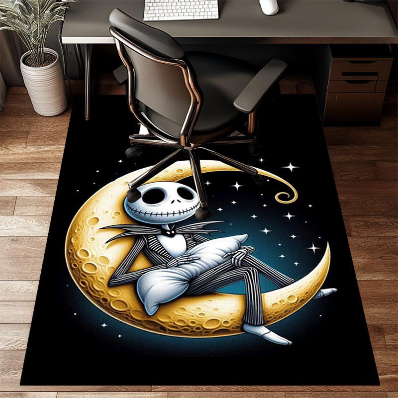 Custom Jack Mat Personalized Name, Polyester Washable Indoor Entryway Rug, Gift for Christmas, Easter, Thanksgiving Day