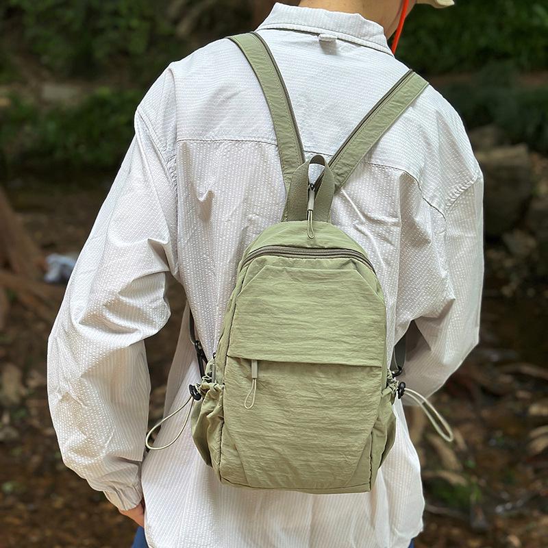 

Lightweight, Waterproof Two-Way Chest Backpack for Men & Women - Casual Outdoor Hiking & Travel Crossbody Bag Gray Small