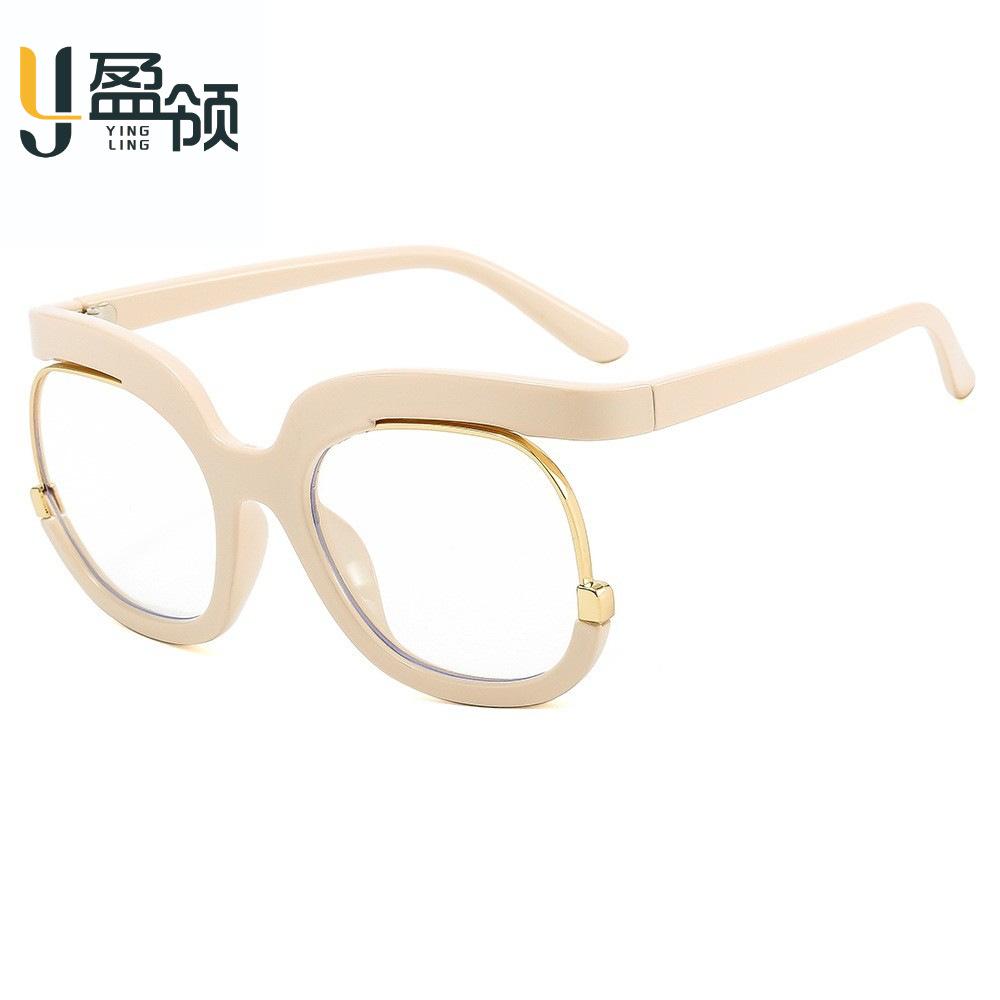 New Yingling Fashion Glasses Trend Owl Lenses Optical Anti-Blue Light Flat Mirrors