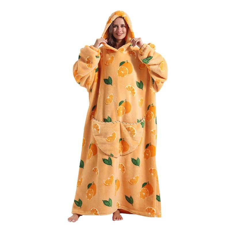 Oversized Wearable Warm Blanket Hoodie Sweater