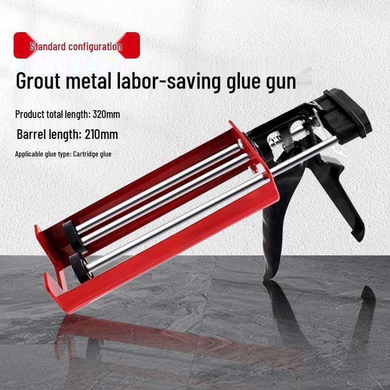 Complete Home Caulking Tool Set: Caulking Gun, Trowel, Scraper, Corner Tools, Labor-Saving Glue Gun, Dual-Cartridge Gun