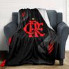 Flamengo logo Print Flannel Blanket High Quality Warm Comfortable Cover for All Seasons Perfect for Gifts Home Decor