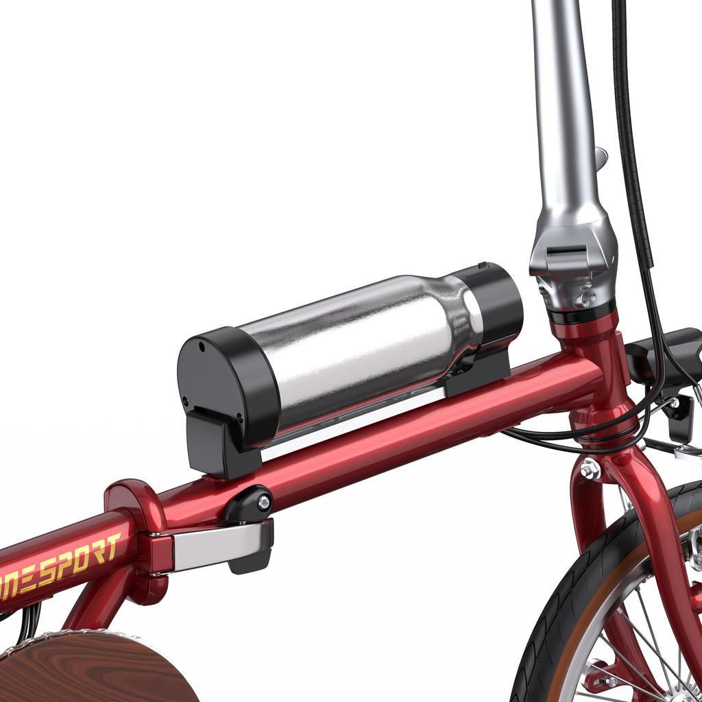 Onesport OT02 Folding Electric Bike: 250W Motor, 36V 5.2Ah Battery, 25km Range, 16" Tires, Compact E-Bike for Urban Commute & Portable Travel