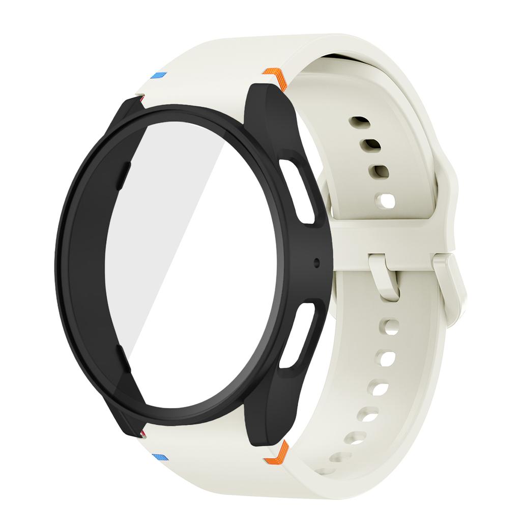 Silikonarmband für Samsung Watch 7 6 5 4 40mm 44mm 5Pro 45mm Armband Mit Hülle Displayschutz Bumper Abdeckung für Handgelenkschmuck