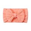 Solid Cable Bow Baby Headband for Child Nylon Layers Headwear Kids Elastic Turban Headwraps Newborn Boys Girls Hair Accessories