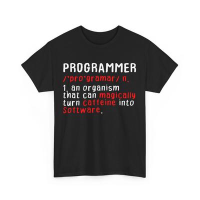 Programming Shirt, Programmer Definition Coding Lovers Coder T-shirt