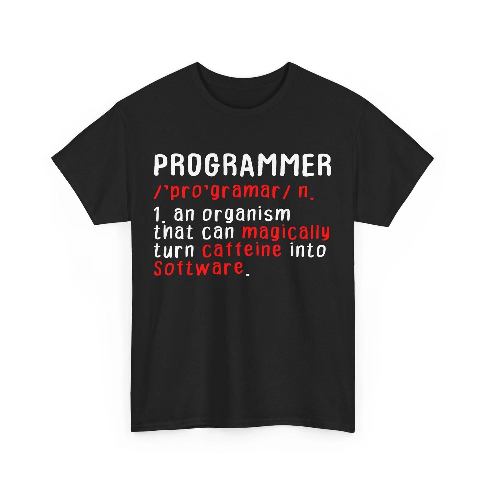 Programming Shirt, Programmer Definition Coding Lovers Coder T-shirt 4XL