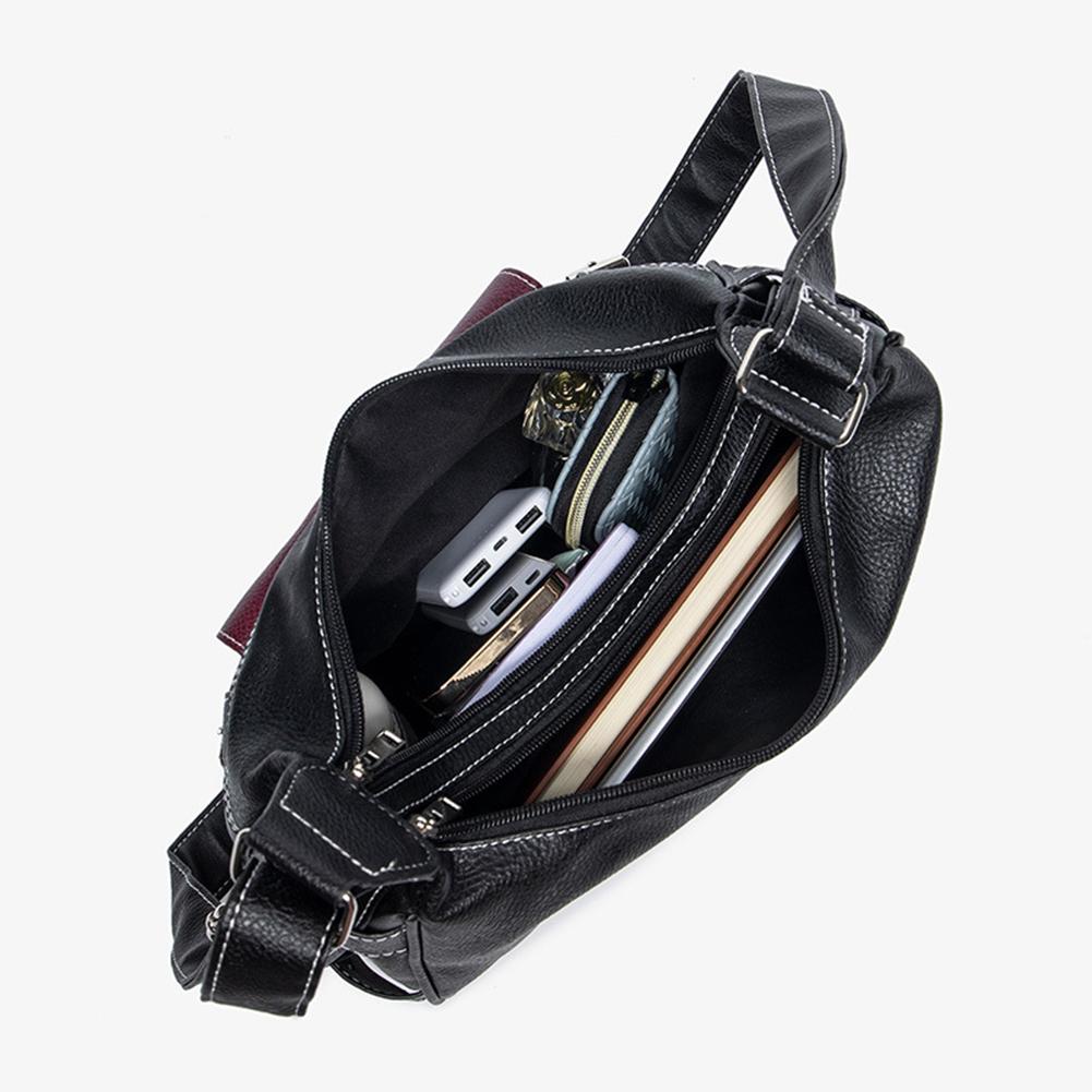 Dívčí velkokapacitní crossbody taška, ležérní vintage crossbody taška s více kapsami, kontrastní barva, Y2K, na cestování, nakupování, dojíždění