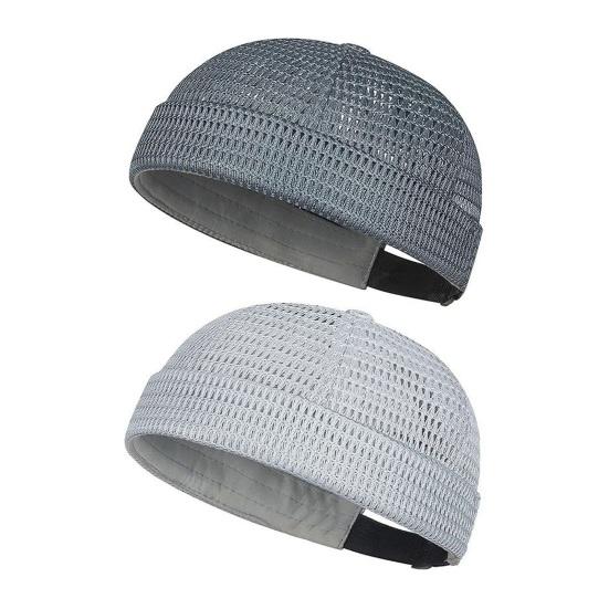 1/2 stk. Herrehat Justerbar Tilpasset Pasform Åndbart Mesh Design Letvægts Foldbar Hip-Hop Stil Sommerkasket Udendørs Aktiviteter Rejsetøj