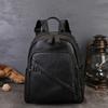 Johnature Unisex Backpack With High-end Texture And Large Capacity Commuting Genuine Leather Backpack
