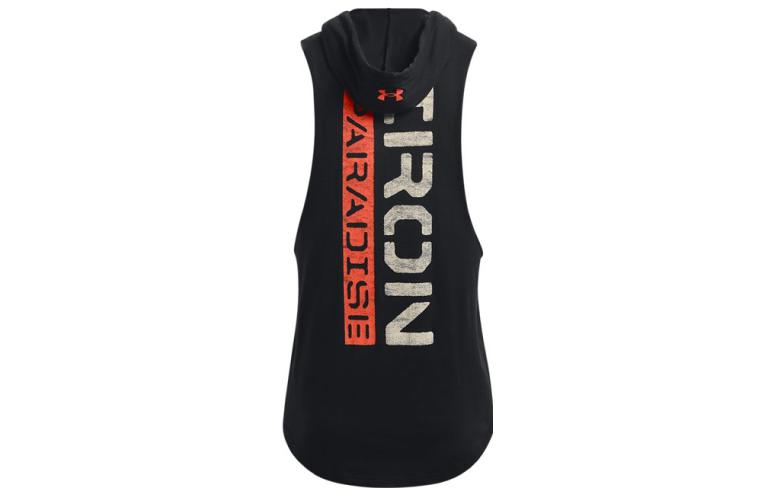 Under Armour Project Rock Iron Paradise Men Training Hoody Black 1370493-001 L