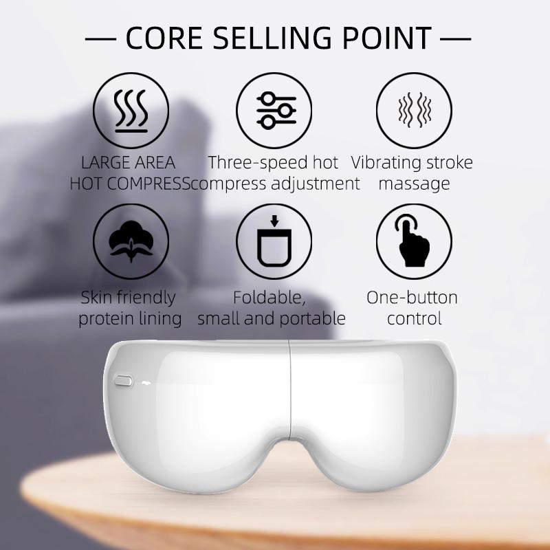 Electric Eye MassagingTool Folding Vibration Massage Hot Compress Eye Care Instrument Relieves Fatigue And Dark Circles